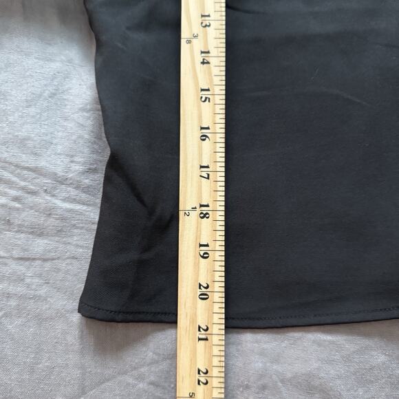 ASTR The Label Puff Sleeve Crop Blouse Black Medium Peasant Cottage - Picture 7 of 8